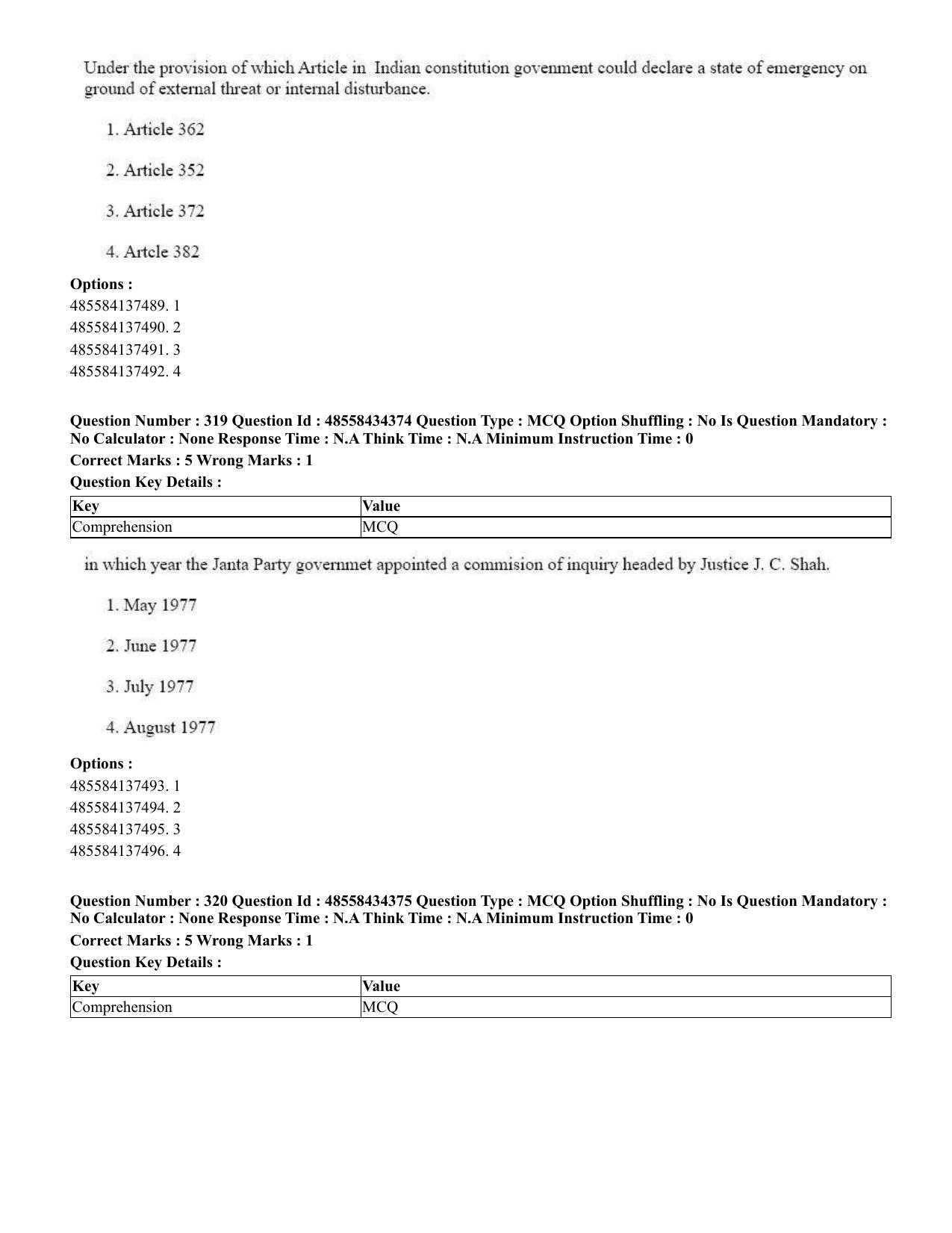 CUET 2023 English Kannada Shift 3 Question Paper - 18 June 2023 - Page 296