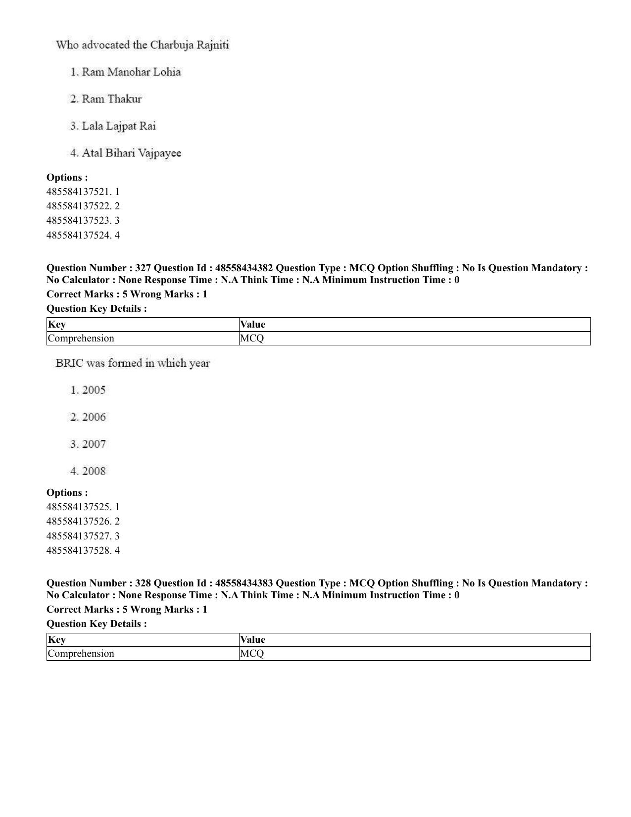 CUET 2023 English Kannada Shift 3 Question Paper - 18 June 2023 - Page 300