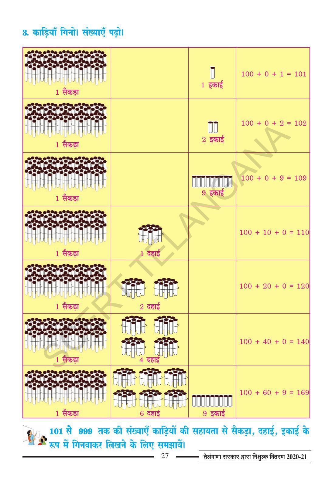 TS SCERT Class 2 Maths (Hindi Medium) Text Book - Page 39