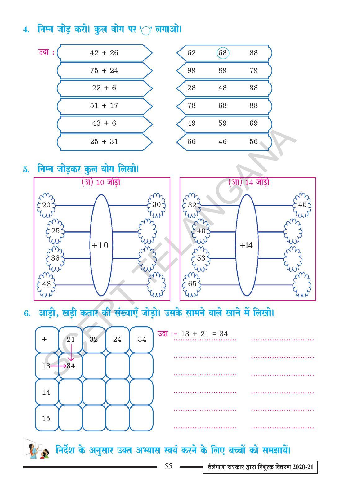 TS SCERT Class 2 Maths (Hindi Medium) Text Book - Page 67