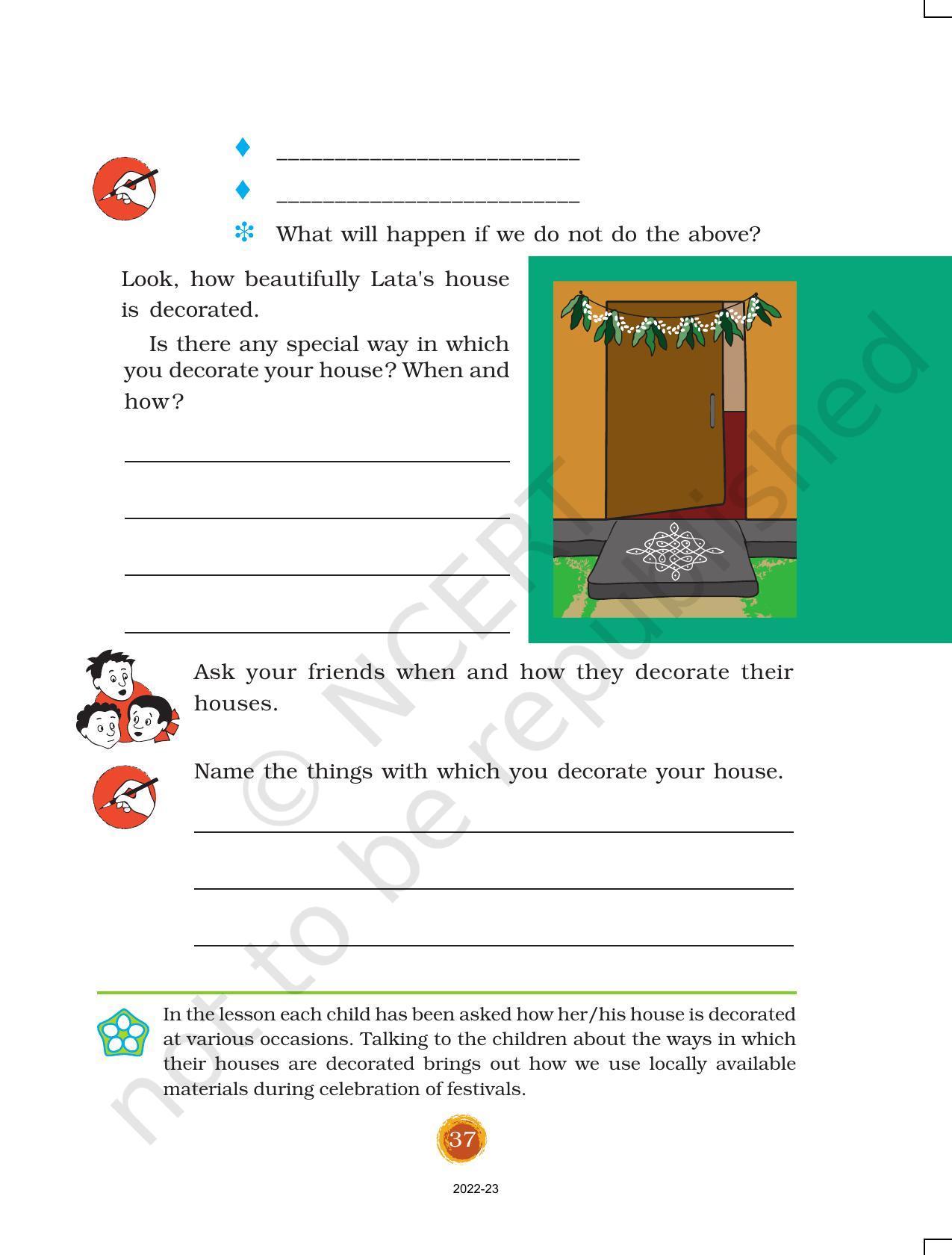 NCERT Book for Class 3 EVS Chapter 5-Chhotu’s House - Page 8
