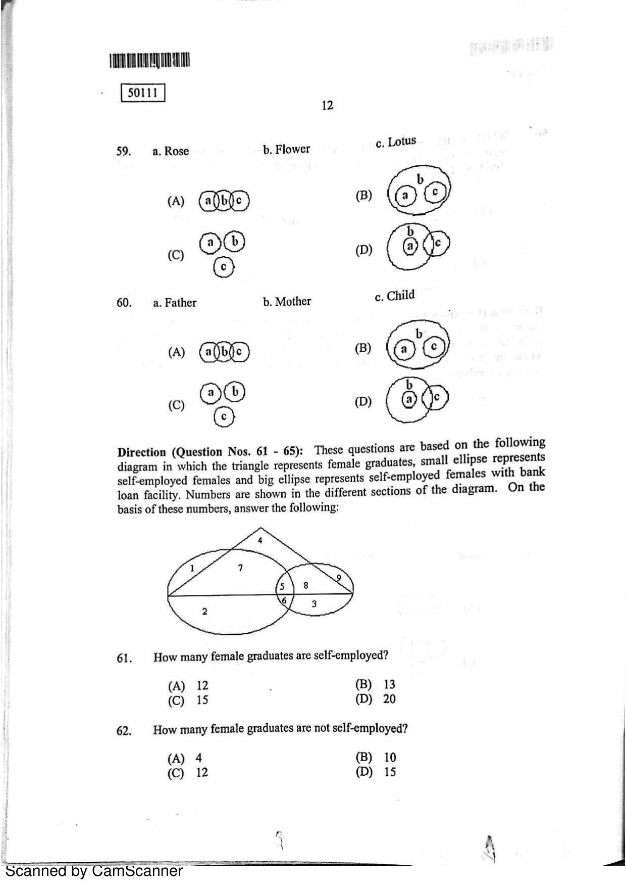 CUSAT CAT 2011 MCA Question Paper - Page 13