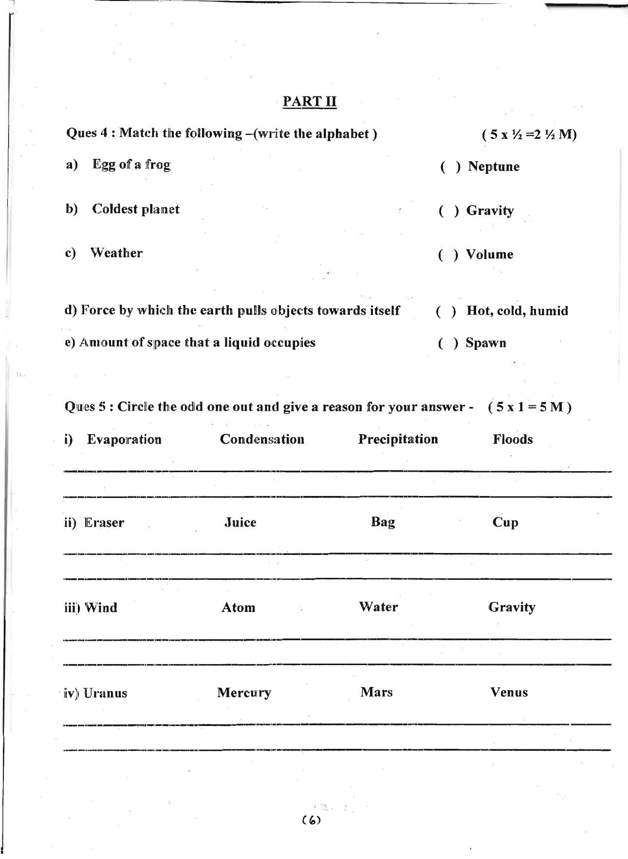 Worksheet for Class 4 Environmental Studies Assignment 5 - Page 6