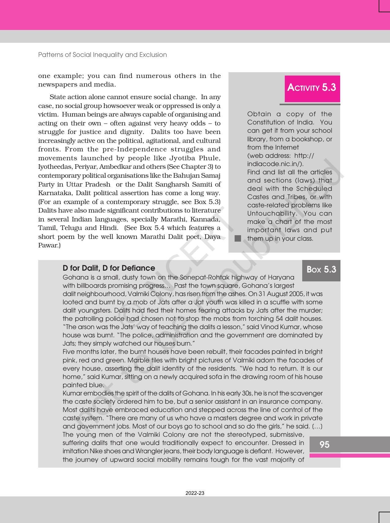 NCERT Book for Class 12 Sociology (Indian Society) Chapter 5 Patterns of Social Inequality and Exclusion - Page 15