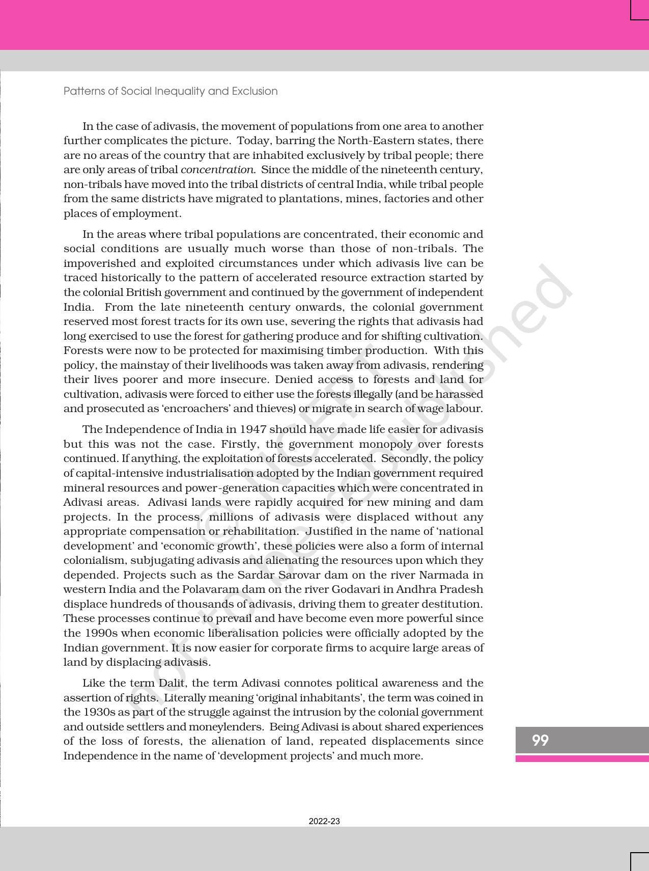 NCERT Book for Class 12 Sociology (Indian Society) Chapter 5 Patterns of Social Inequality and Exclusion - Page 19