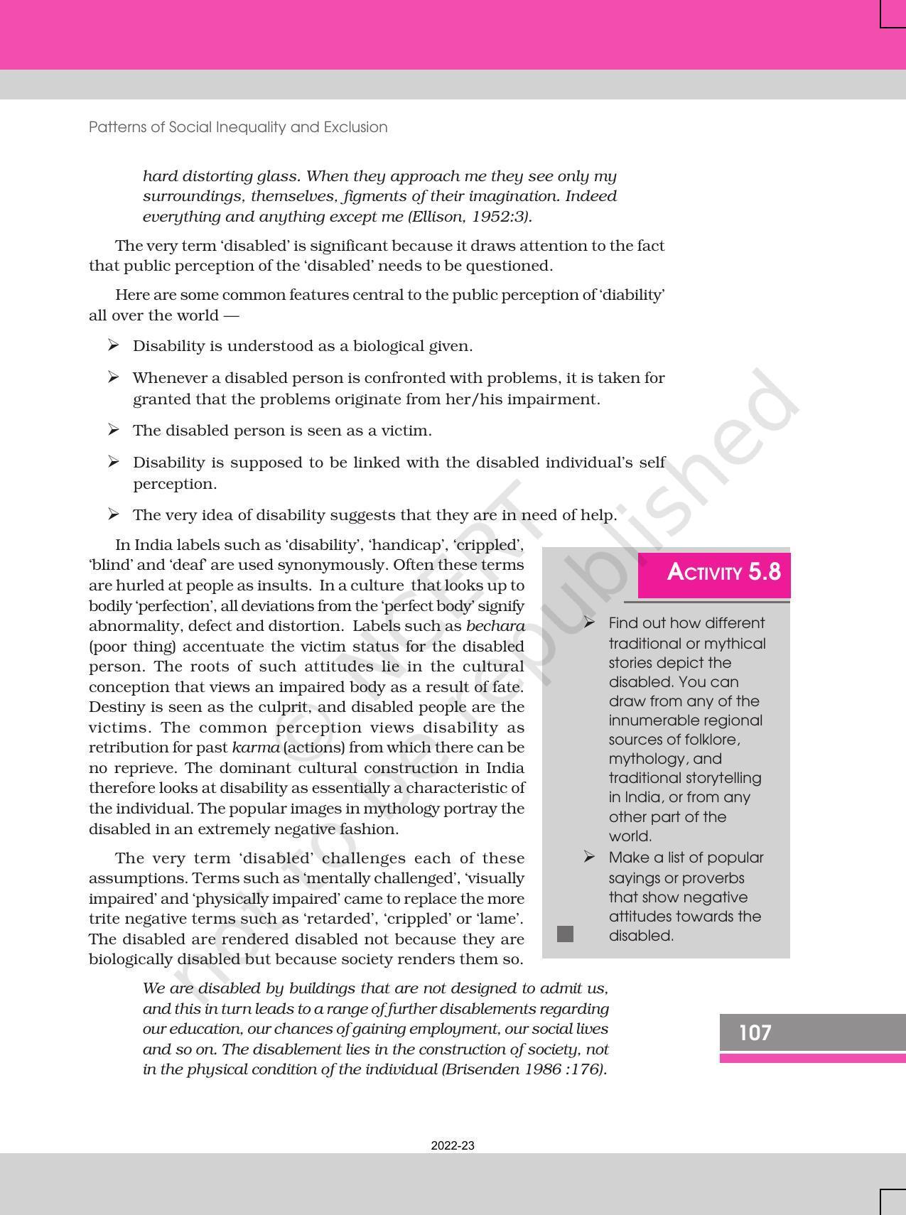 NCERT Book for Class 12 Sociology (Indian Society) Chapter 5 Patterns of Social Inequality and Exclusion - Page 27