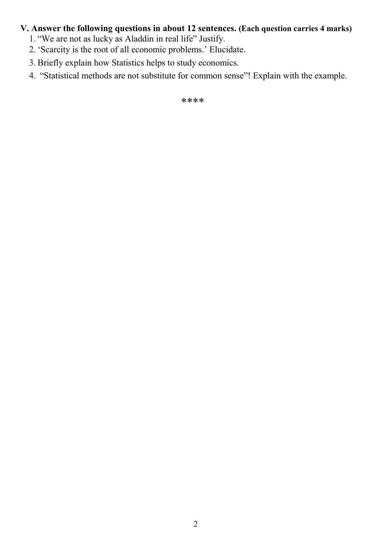 Karnataka 1st PUC Question Bank 2025 - Economics English - Page 4
