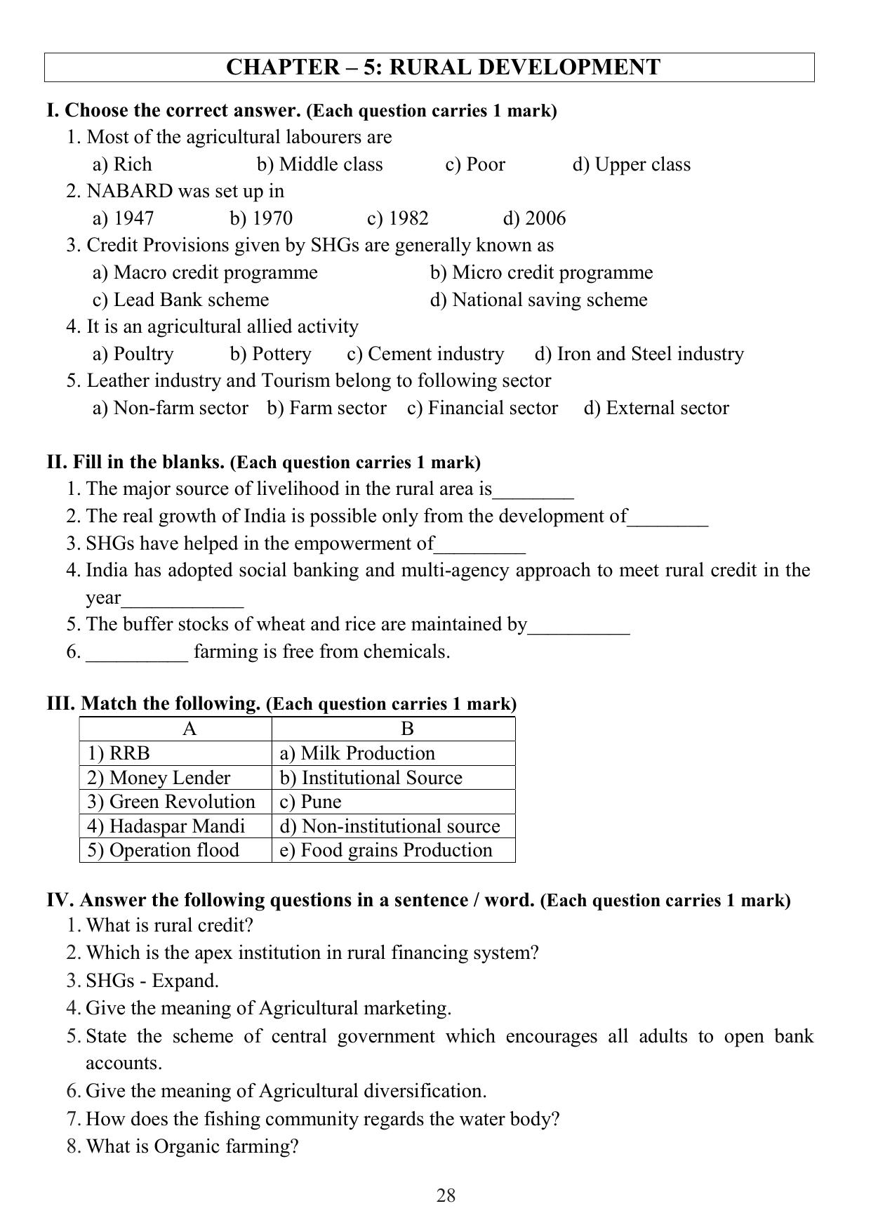Karnataka 1st PUC Question Bank 2025 - Economics English - Page 30