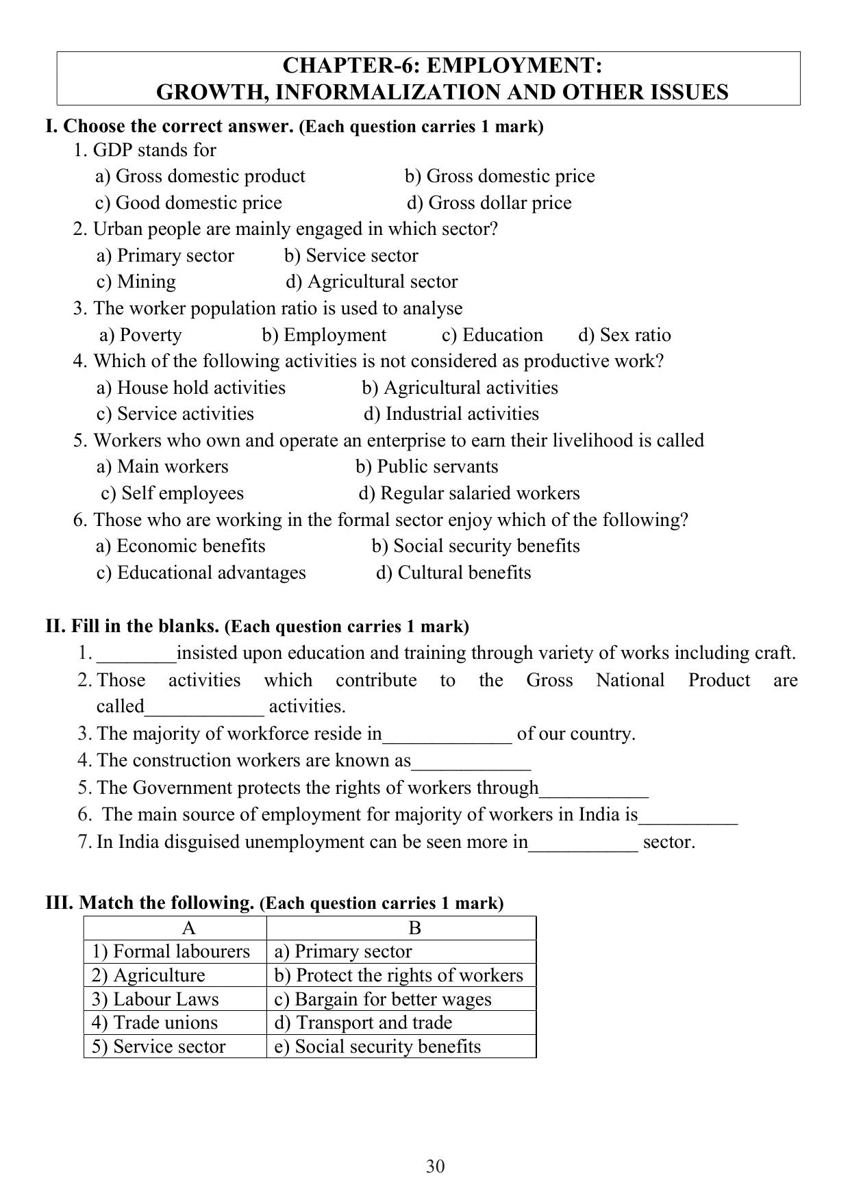 Karnataka 1st PUC Question Bank 2025 - Economics English - Page 32
