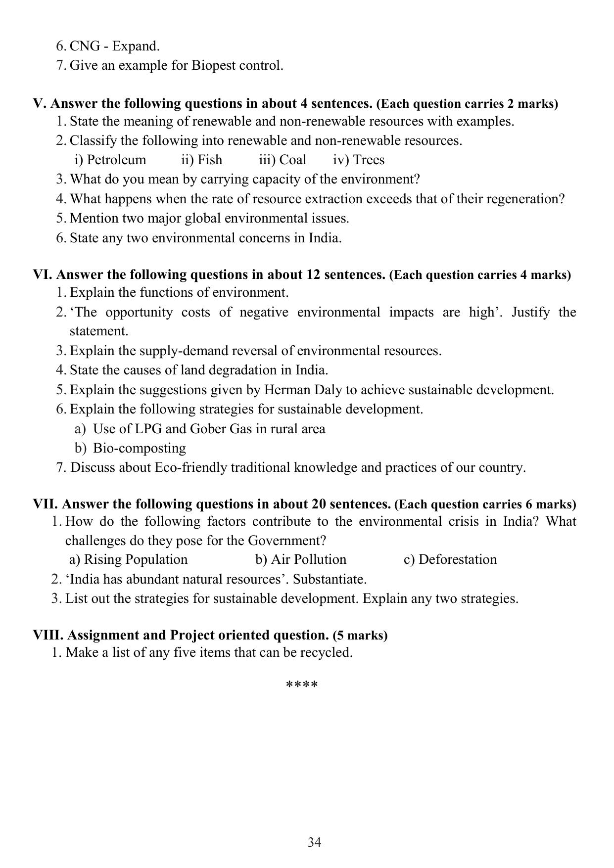 Karnataka 1st PUC Question Bank 2025 - Economics English - Page 36