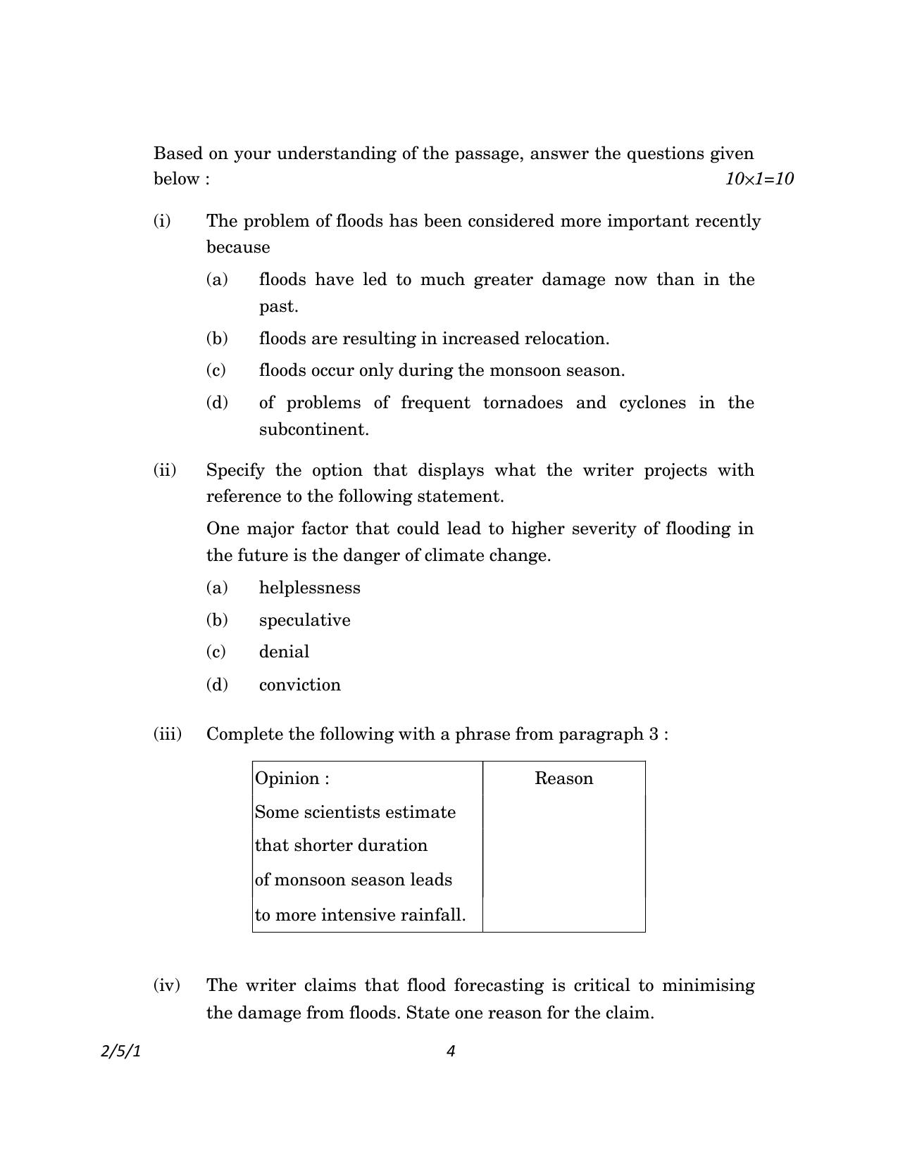 CBSE Class 10 2-5-1_English Language And Literature 2023 Question Paper - Page 4