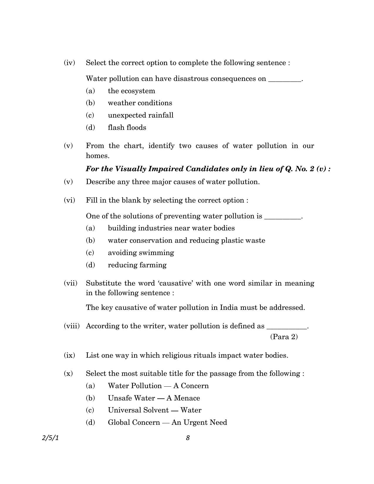 CBSE Class 10 2-5-1_English Language And Literature 2023 Question Paper - Page 8