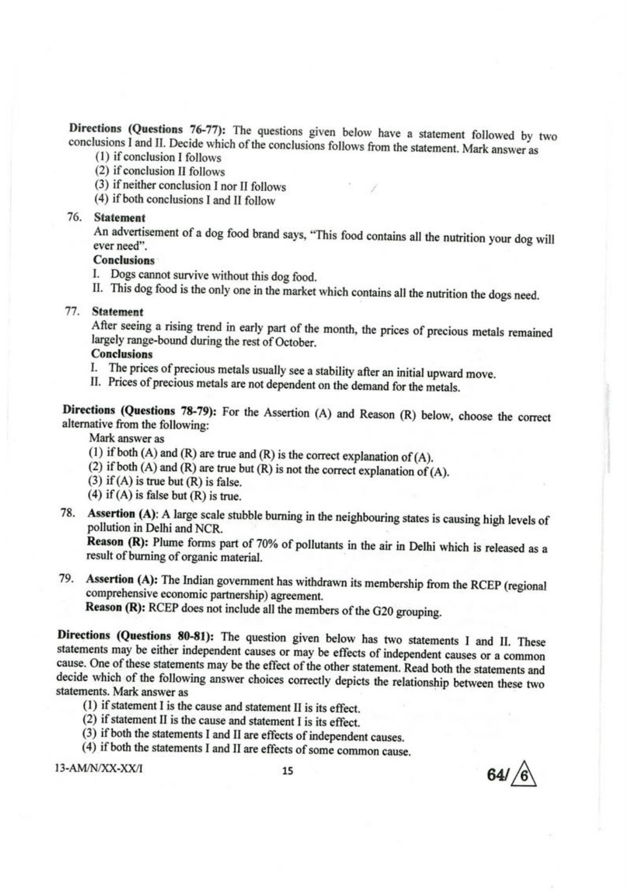 NIFT B.F.T 2023 Sample Paper - Page 14