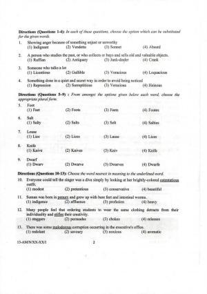 NIFT B.F.T 2023 Sample Paper