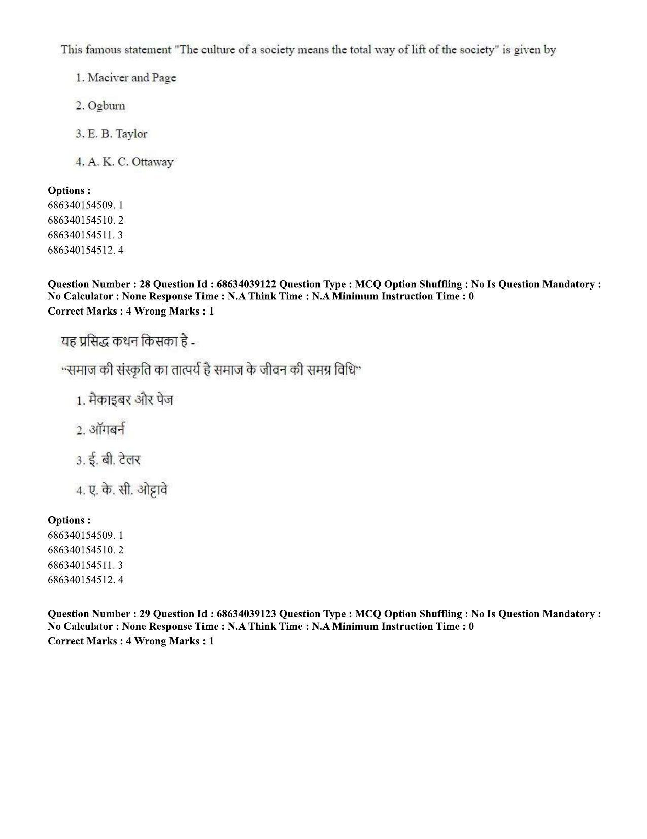 CUET PG 2023: COQP15 - M.Ed. (Hin) - Shift 2 (25-06-2023) Question Paper - Page 29