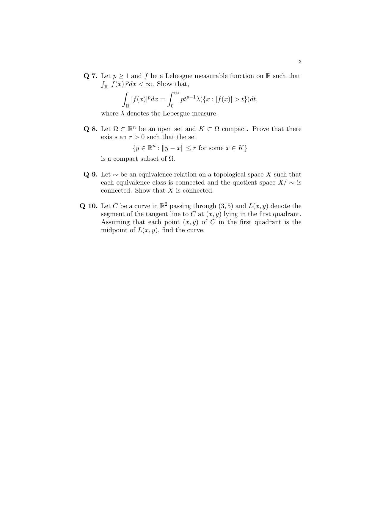 ISI Admission Test JRF in Mathematics MTA 2017 Sample Paper - Page 2