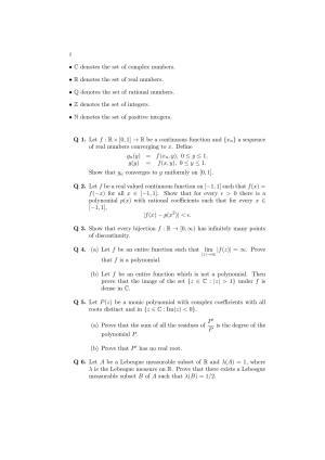 ISI Admission Test JRF in Mathematics MTA 2017 Sample Paper
