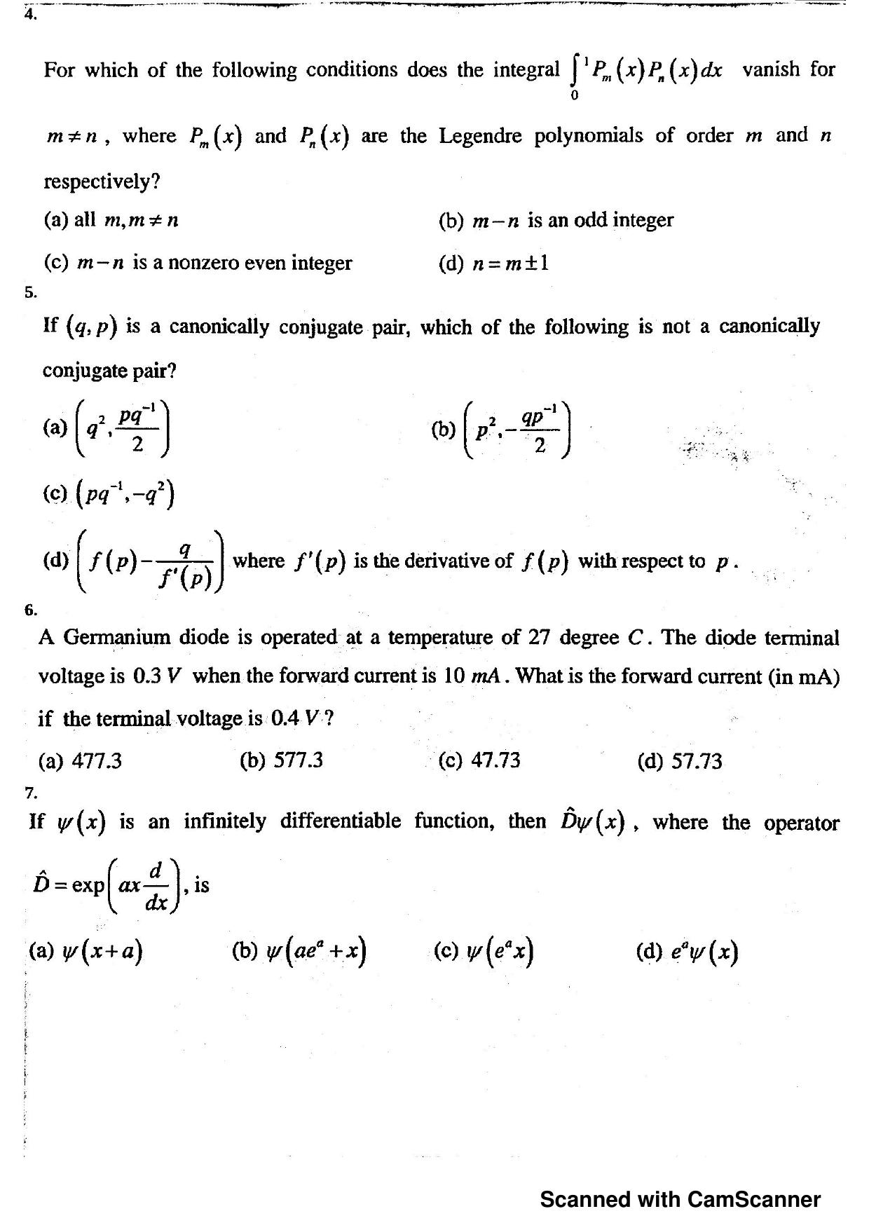 JEST 2018 Physics Question Paper with  Answer key - Page 2