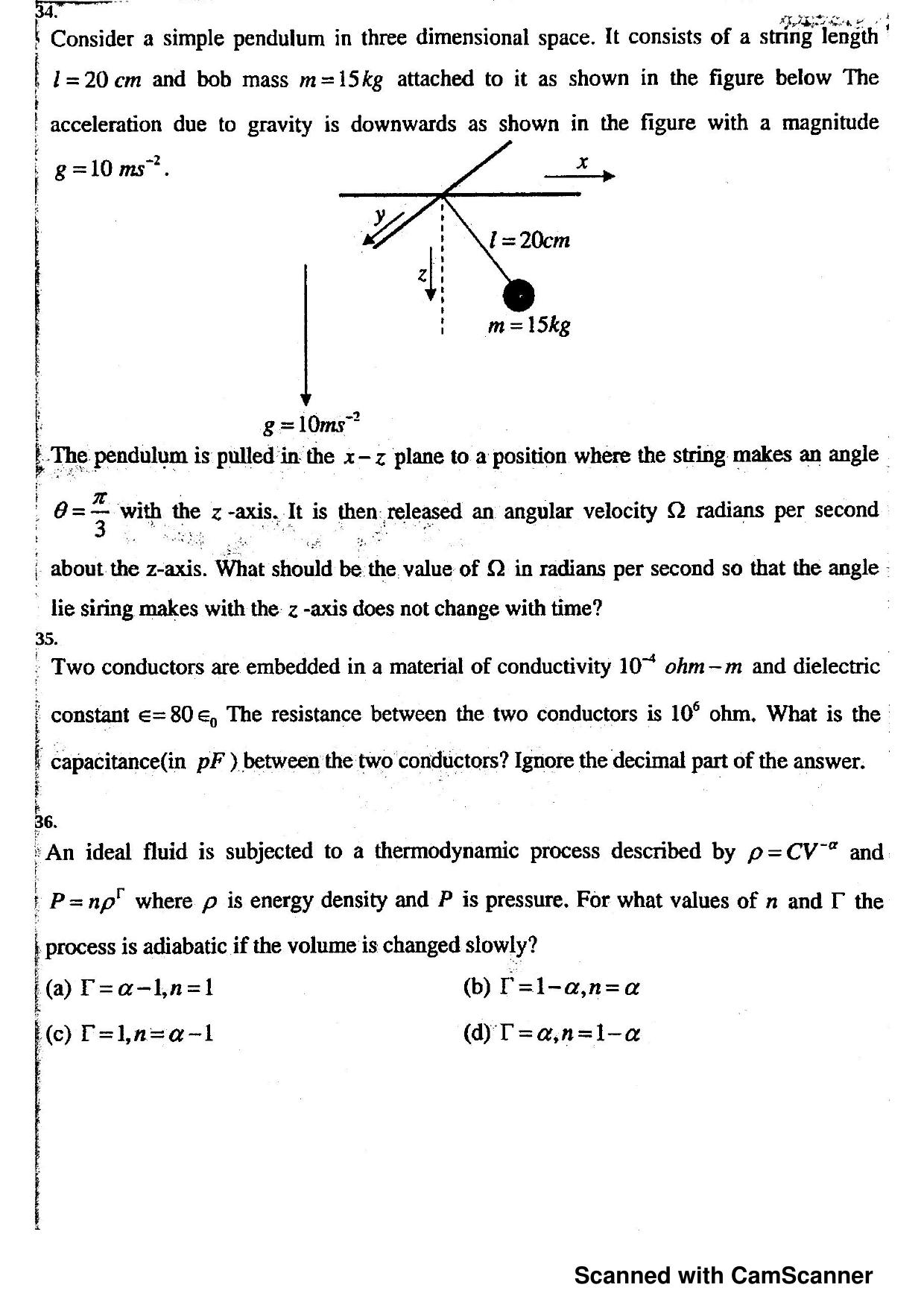 JEST 2018 Physics Question Paper with  Answer key - Page 11