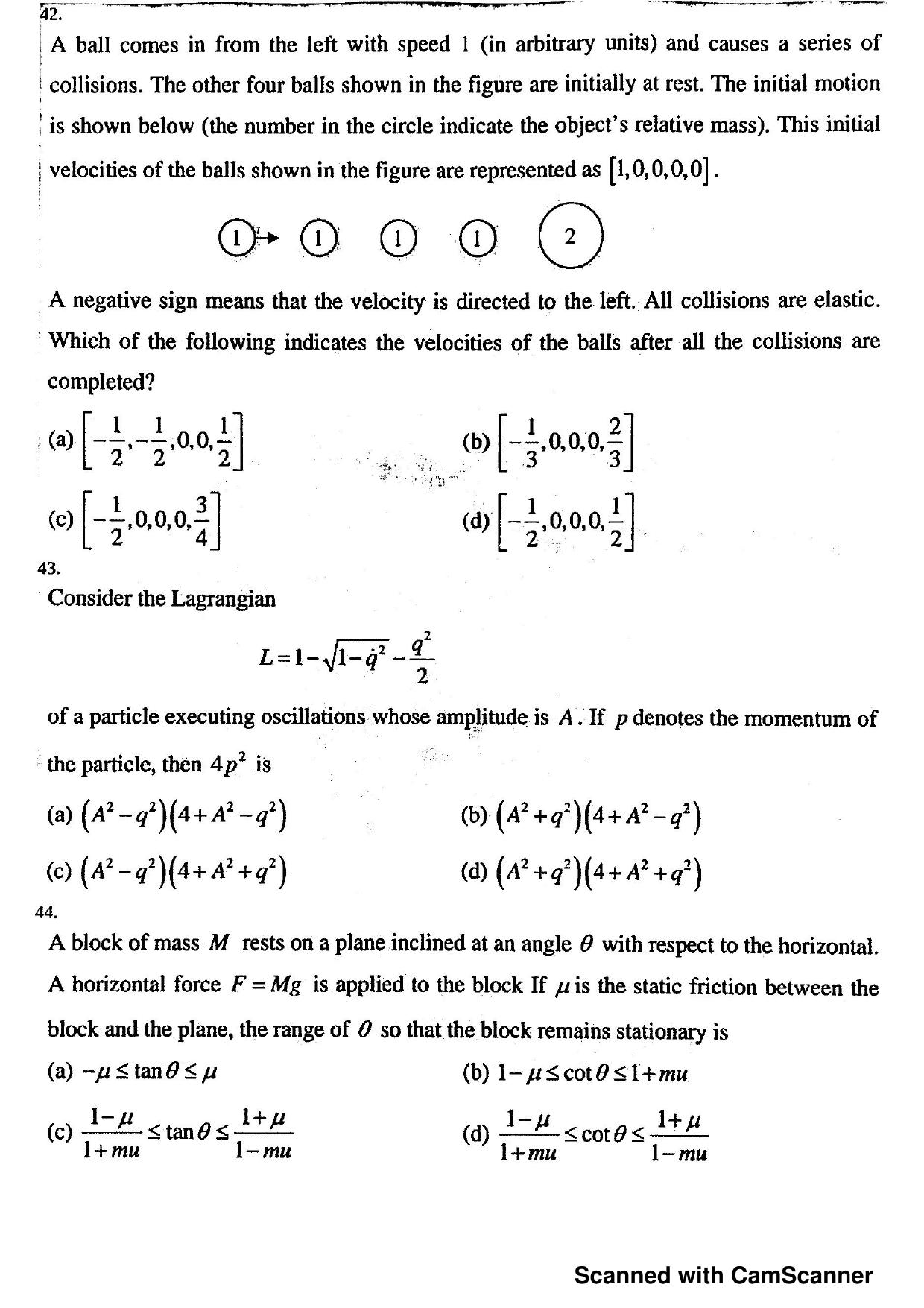 JEST 2018 Physics Question Paper with  Answer key - Page 14