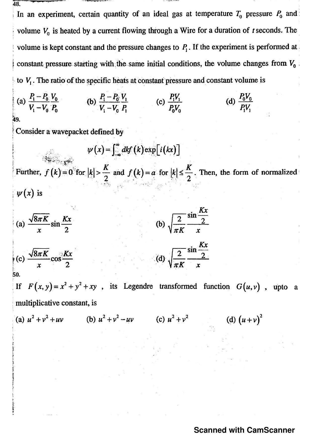 JEST 2018 Physics Question Paper with  Answer key - Page 16