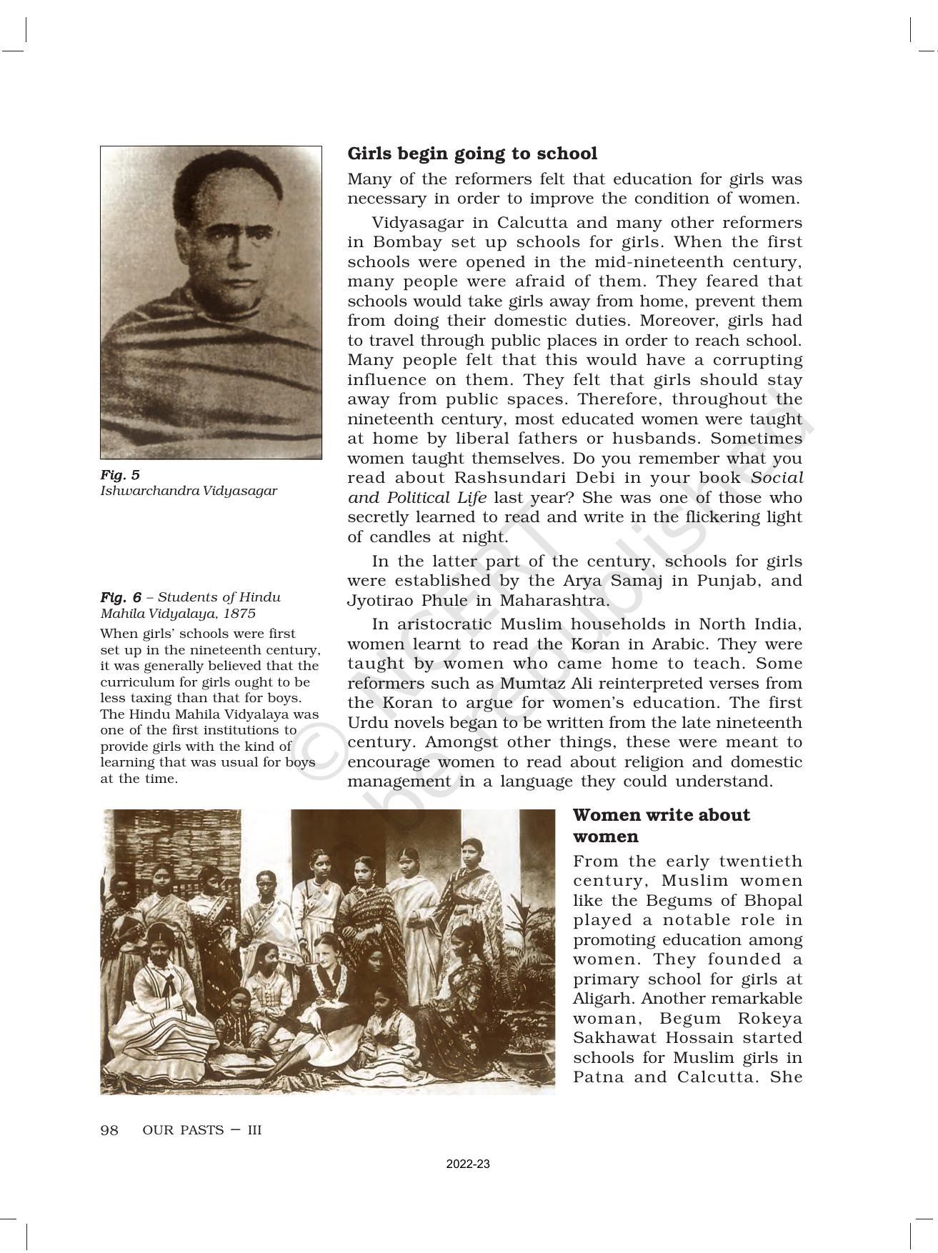 NCERT Book for Class 8 History Chapter 9 Women, Caste and Reform - Page 5