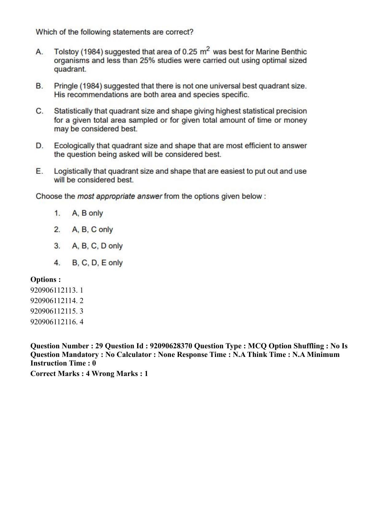 CUET PG 2023: SCQP16 – Horticulture (Hin) - Shift 1 (27-06-2023) Question Paper - Page 31