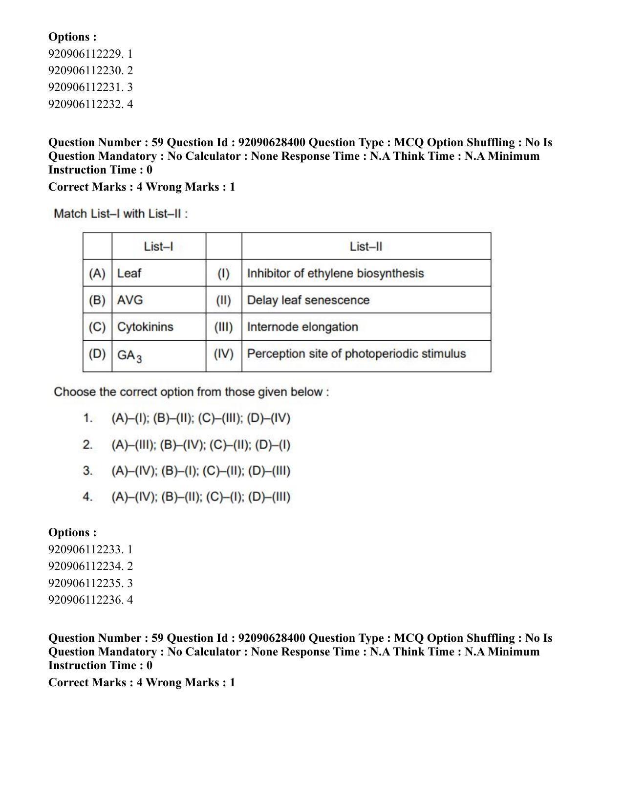 CUET PG 2023: SCQP16 – Horticulture (Hin) - Shift 1 (27-06-2023) Question Paper - Page 63