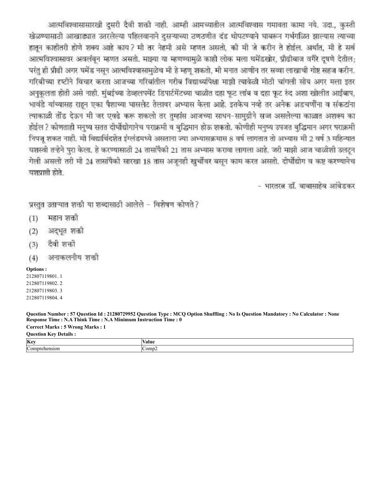 CUET 2023 Domestic Shift 2 Question Papers - 21 June 2023 - Page 42