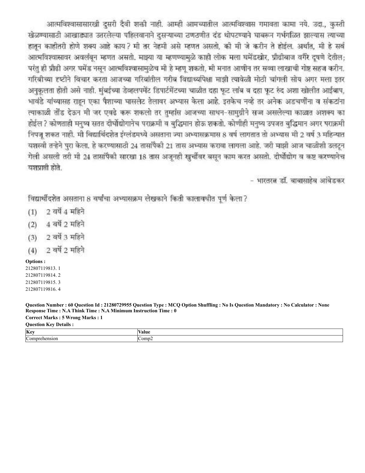 CUET 2023 Domestic Shift 2 Question Papers - 21 June 2023 - Page 45