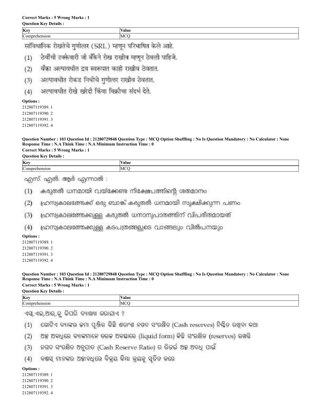 CUET 2023 Domestic Shift 2 Question Papers - 21 June 2023 - Page 79