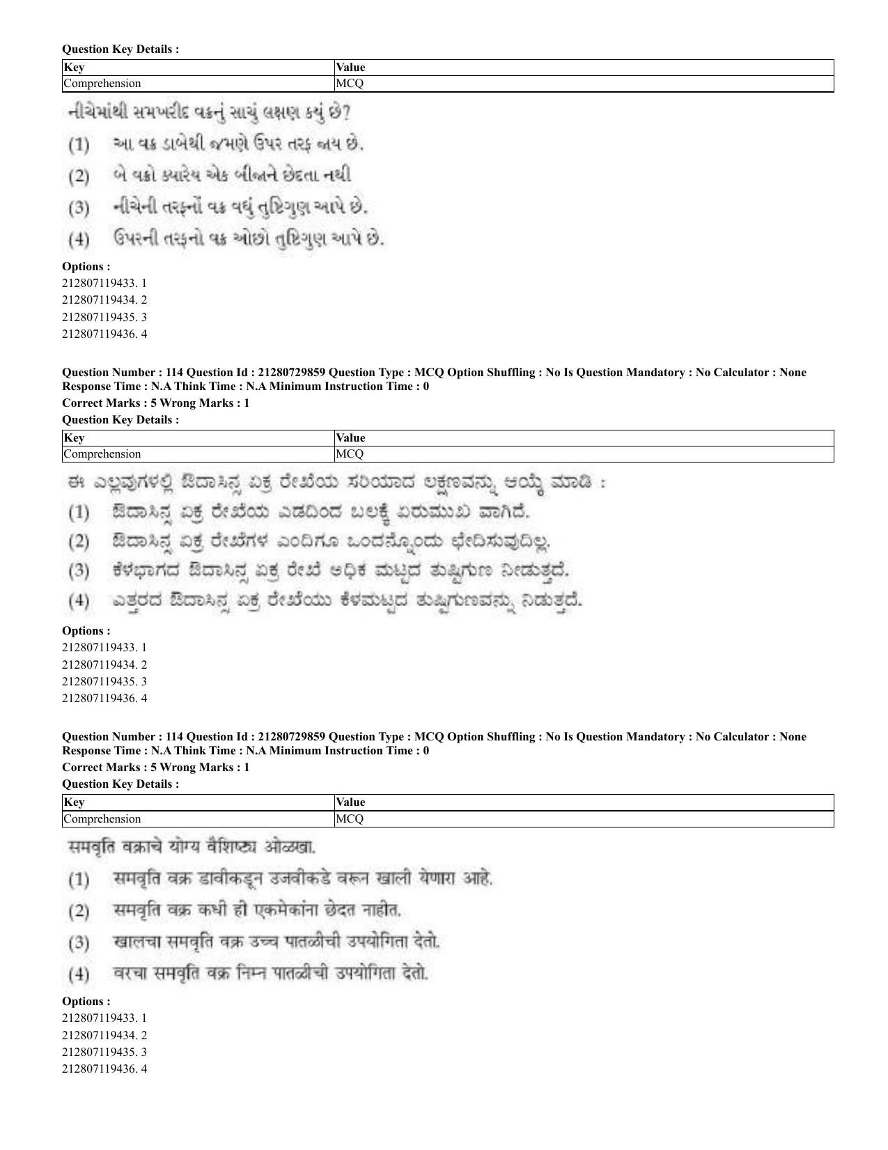 CUET 2023 Domestic Shift 2 Question Papers - 21 June 2023 - Page 140