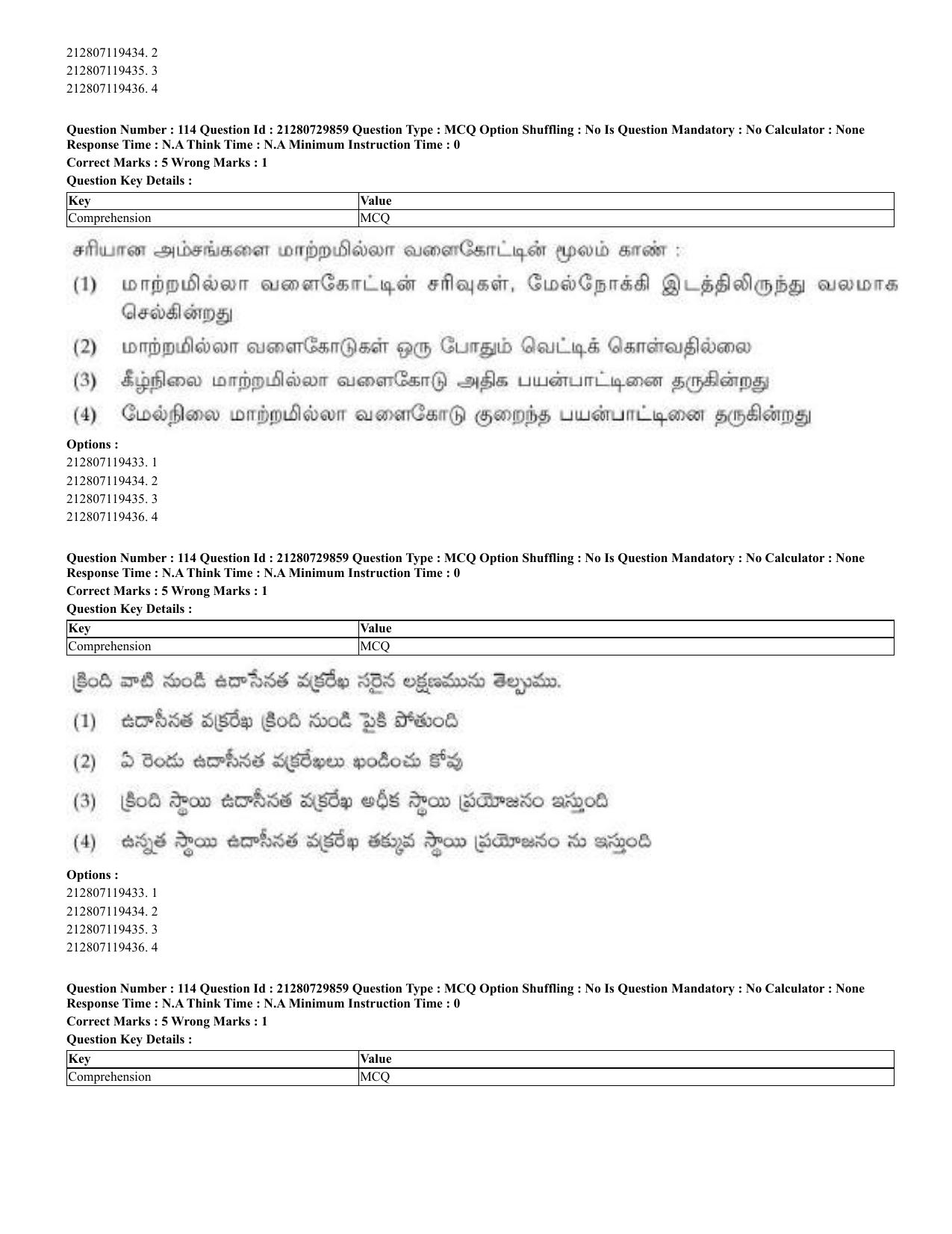 CUET 2023 Domestic Shift 2 Question Papers - 21 June 2023 - Page 142