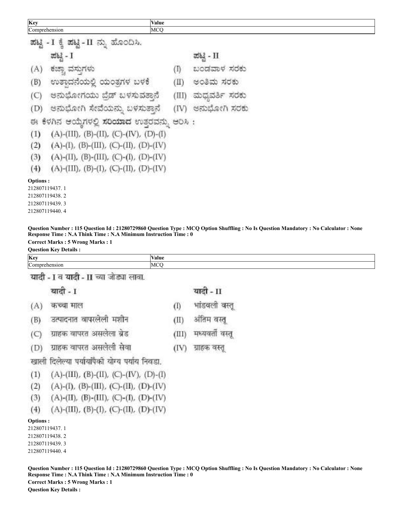 CUET 2023 Domestic Shift 2 Question Papers - 21 June 2023 - Page 146