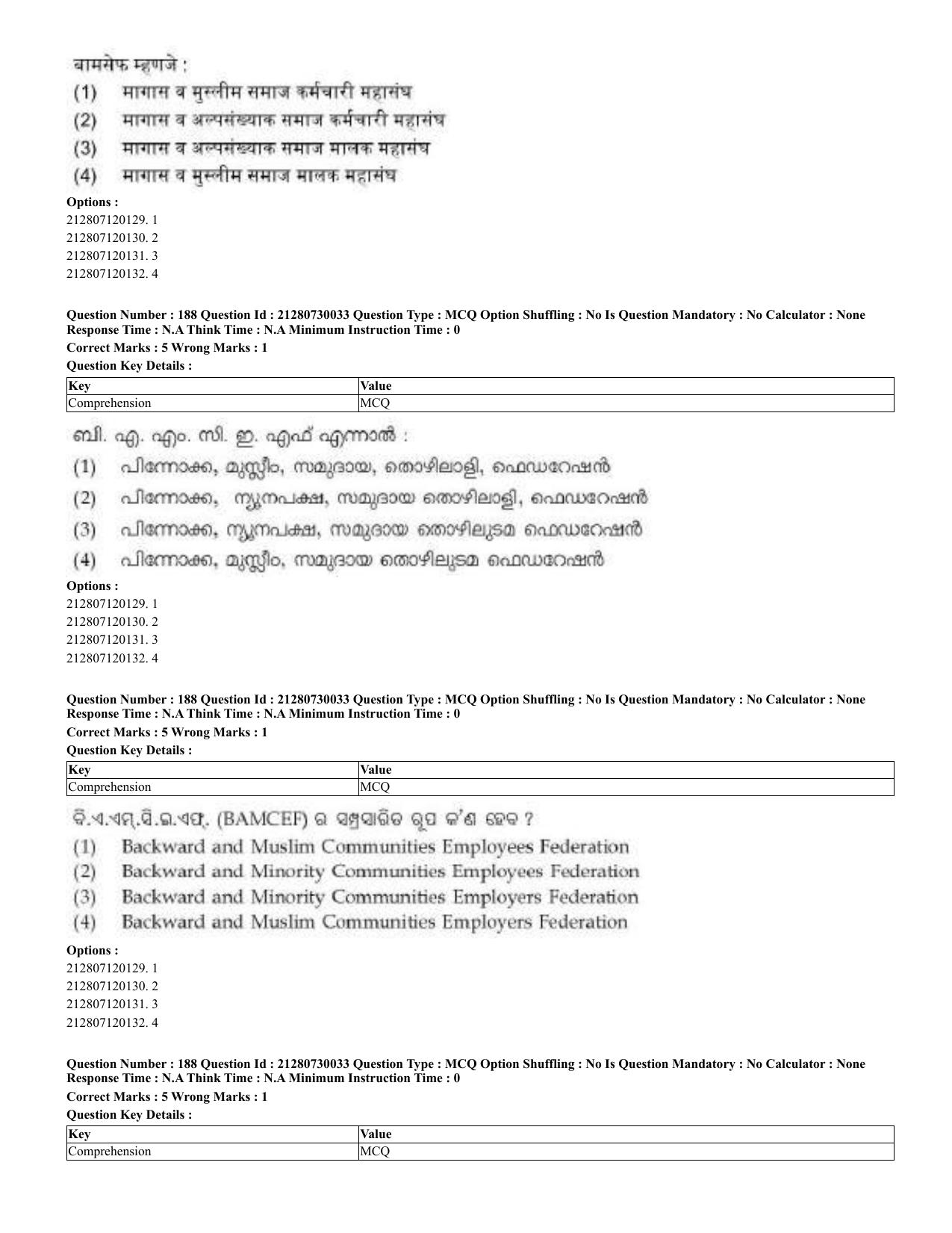 CUET 2023 Domestic Shift 2 Question Papers - 21 June 2023 - Page 572