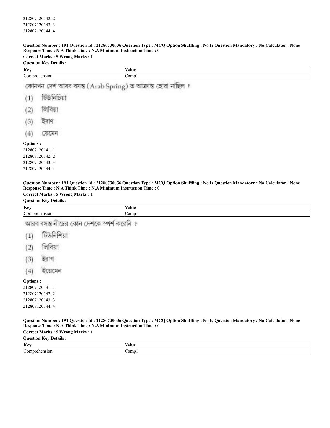 CUET 2023 Domestic Shift 2 Question Papers - 21 June 2023 - Page 584