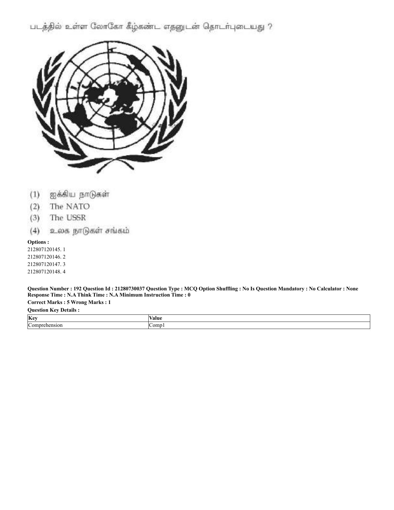 CUET 2023 Domestic Shift 2 Question Papers - 21 June 2023 - Page 598