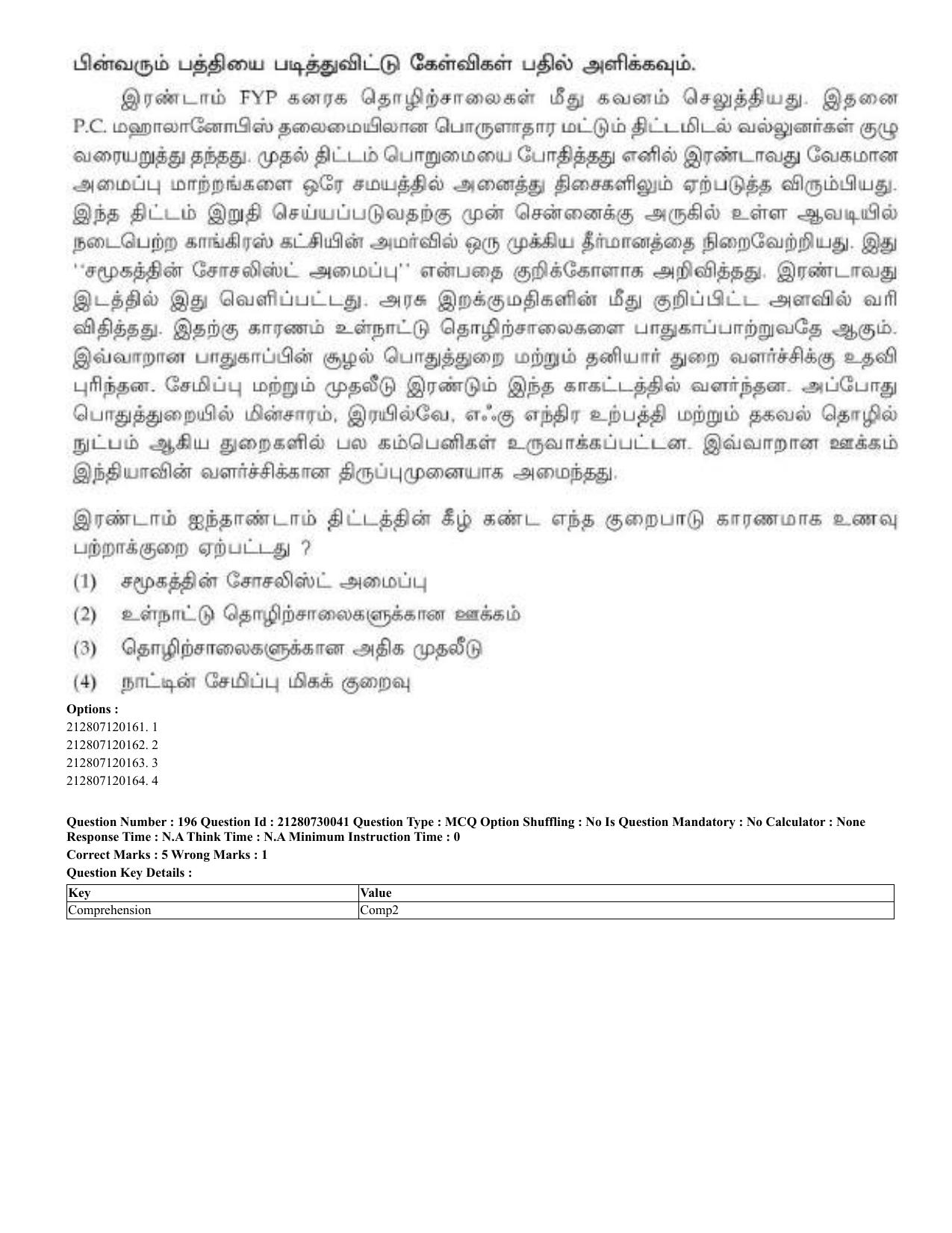 CUET 2023 Domestic Shift 2 Question Papers - 21 June 2023 - Page 622