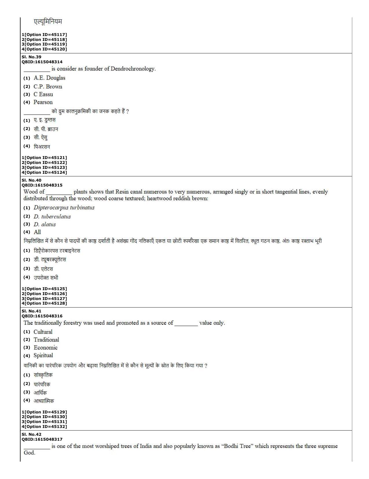 CUET (PG) 2022: PGQP-78 Agro-forestry (11-09-2022) Question Paper - Page 15
