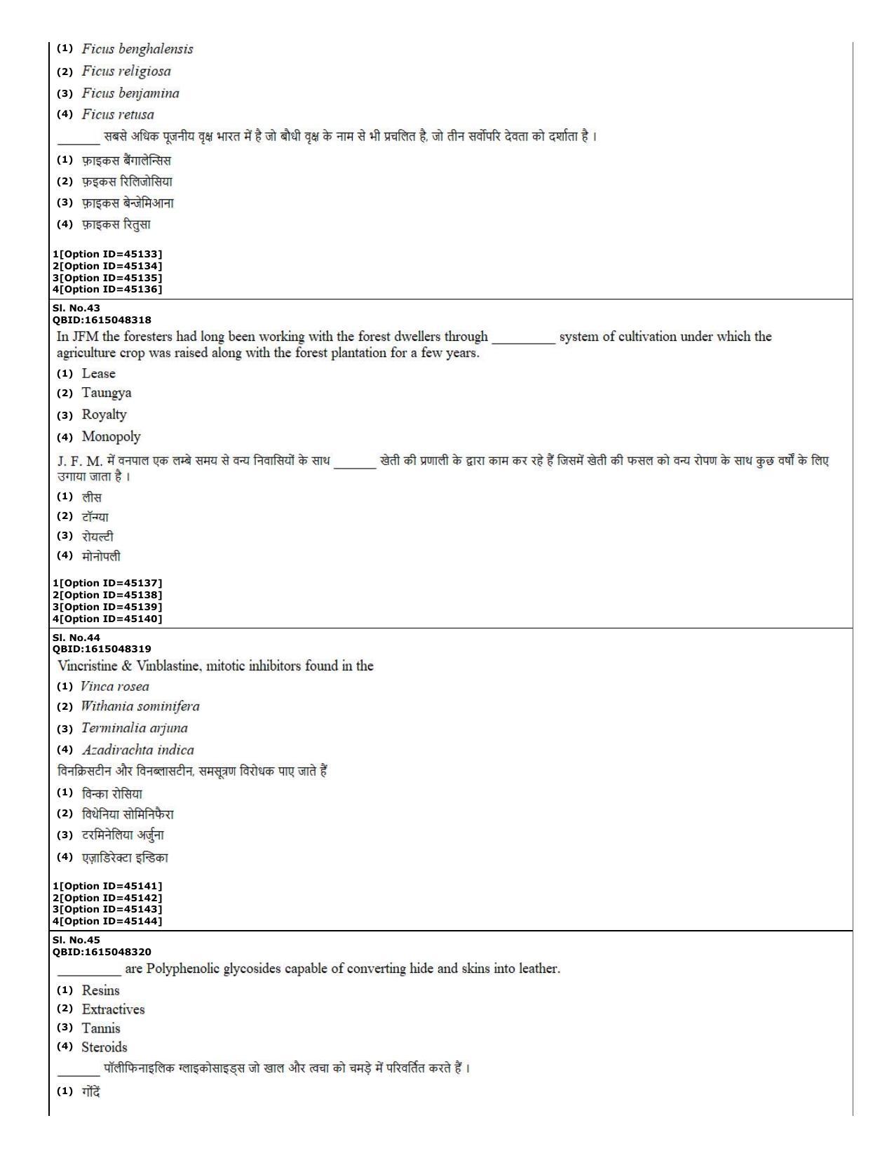 CUET (PG) 2022: PGQP-78 Agro-forestry (11-09-2022) Question Paper - Page 16