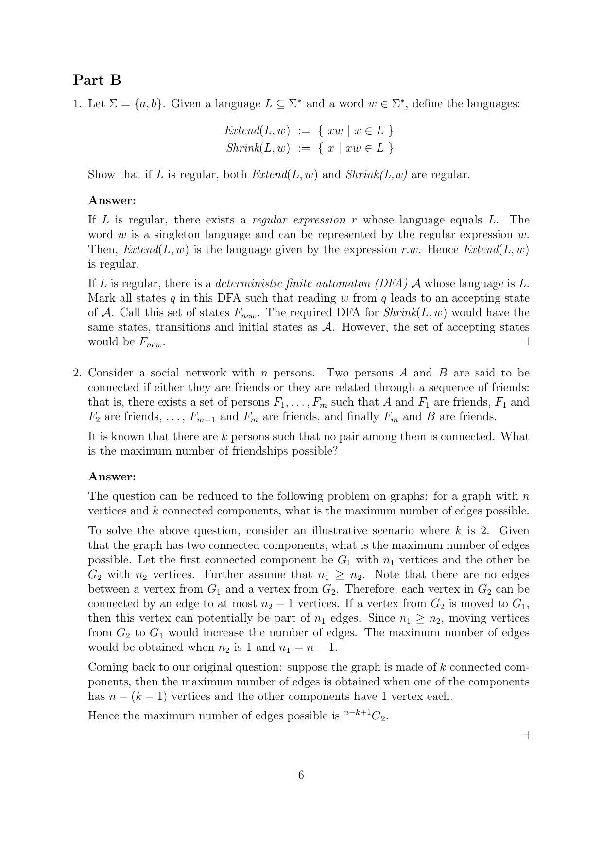 CMI Entrance Exam 2015 Solutions MSc/PhD Computer Science - Page 6
