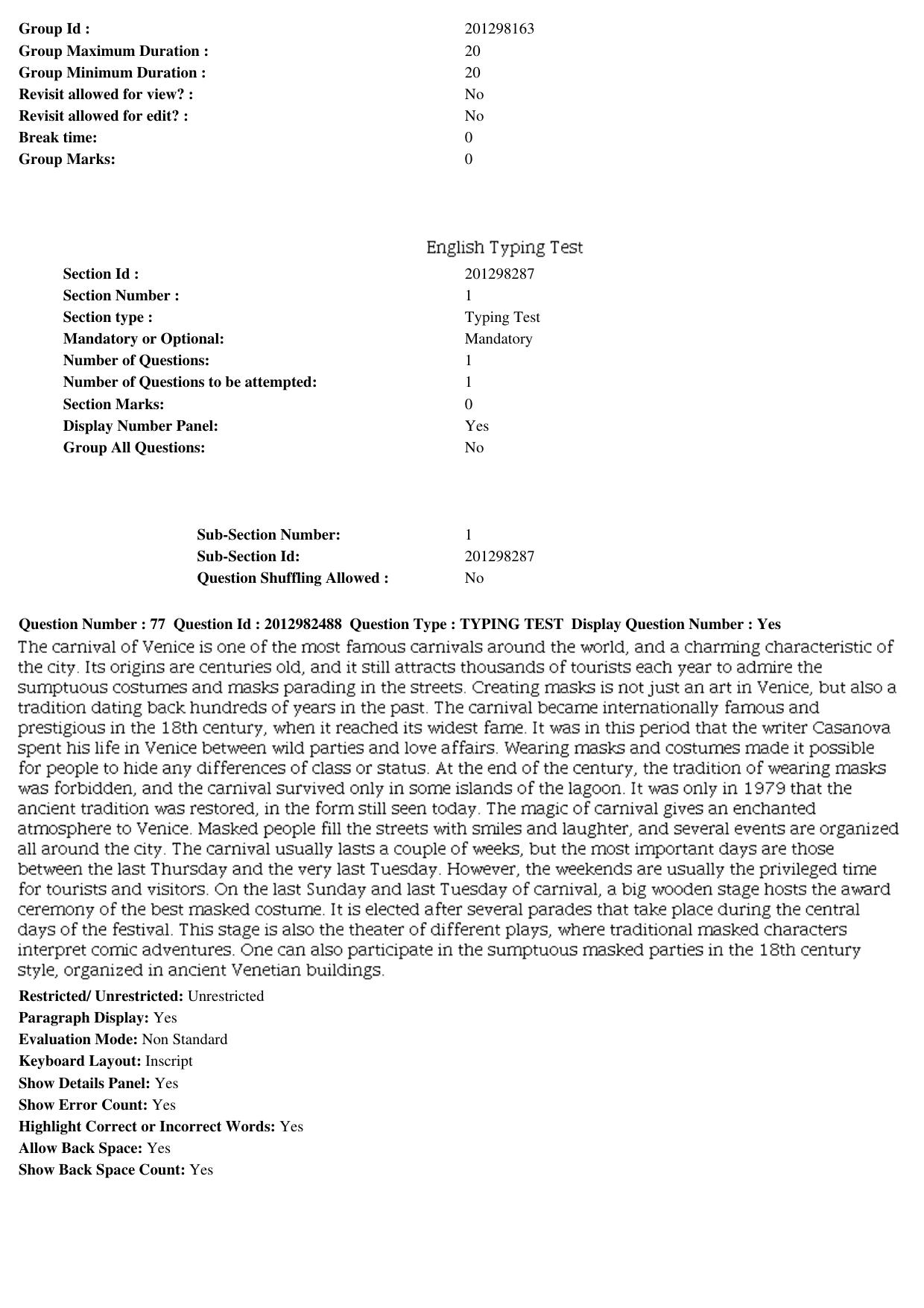 MP CPCT 27th April 2019 Scribe CPCT Question Paper Shift 2 - Page 57