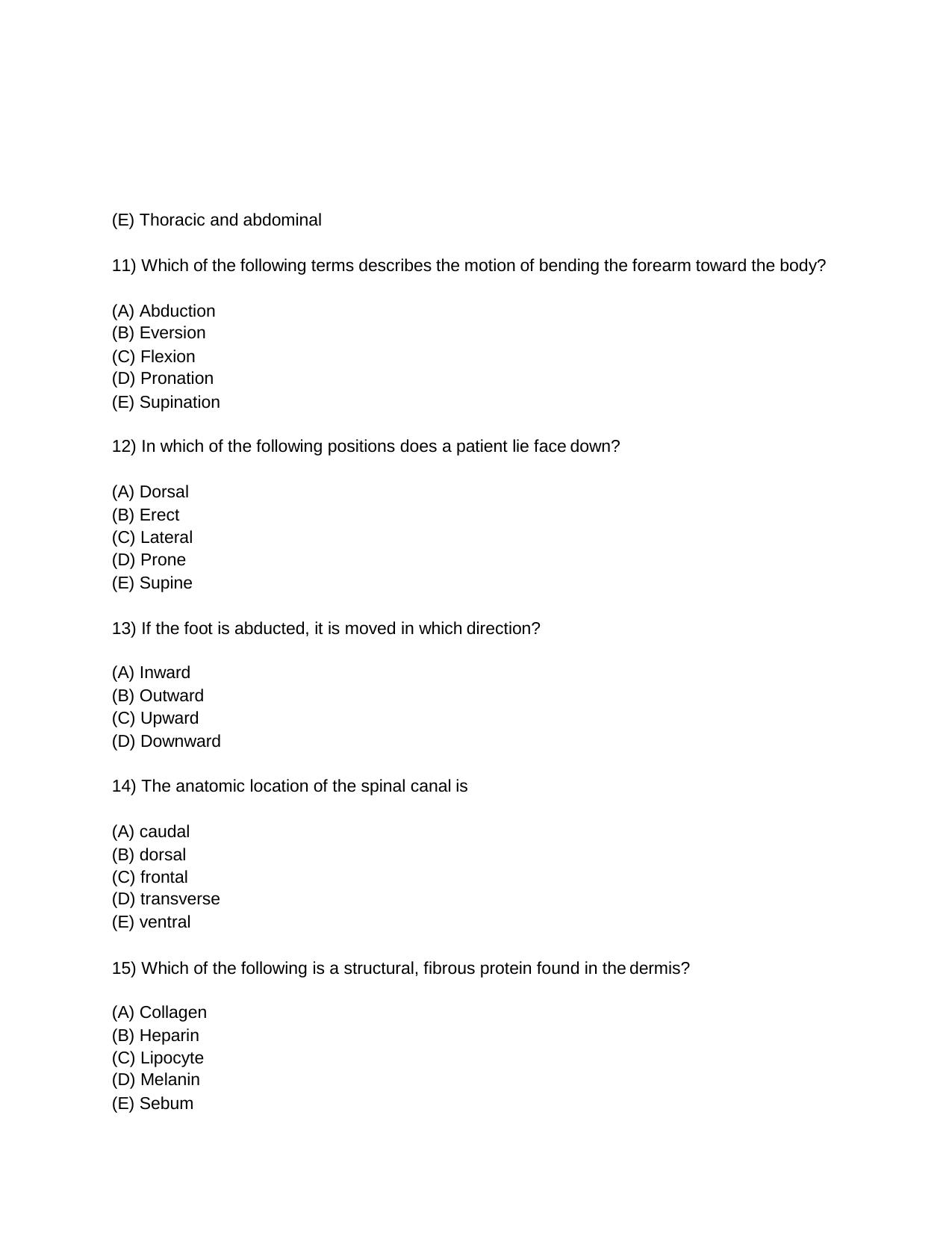 INI CET Anatomy and Physiology Practice Paper - Page 3