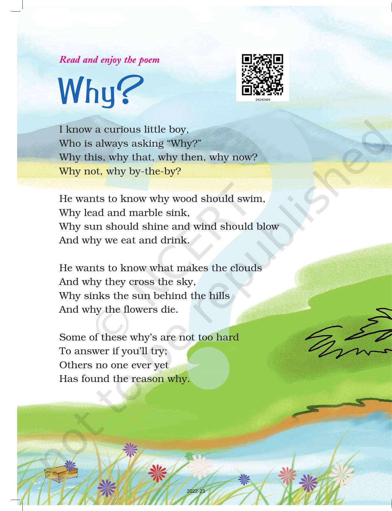 NCERT Book for Class 4 English (Poem): Chapter 7-Why? - Page 2