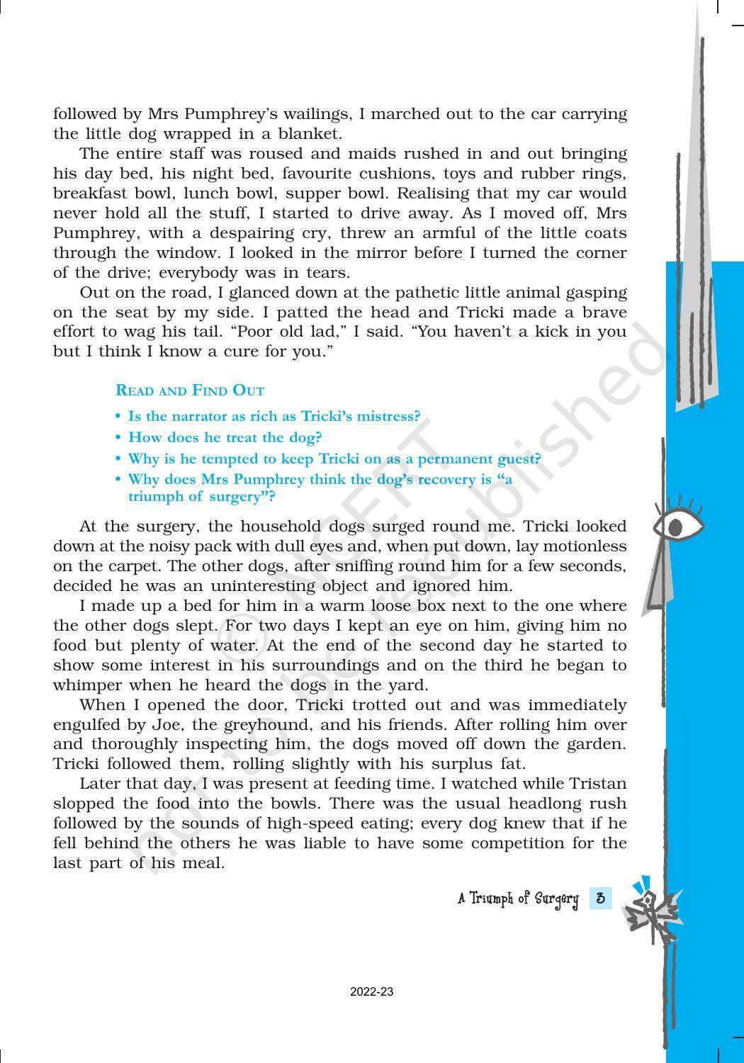 NCERT Book for Class 10 English Footprints Without Feet Chapter 1 A Triumph of Surgery - Page 3