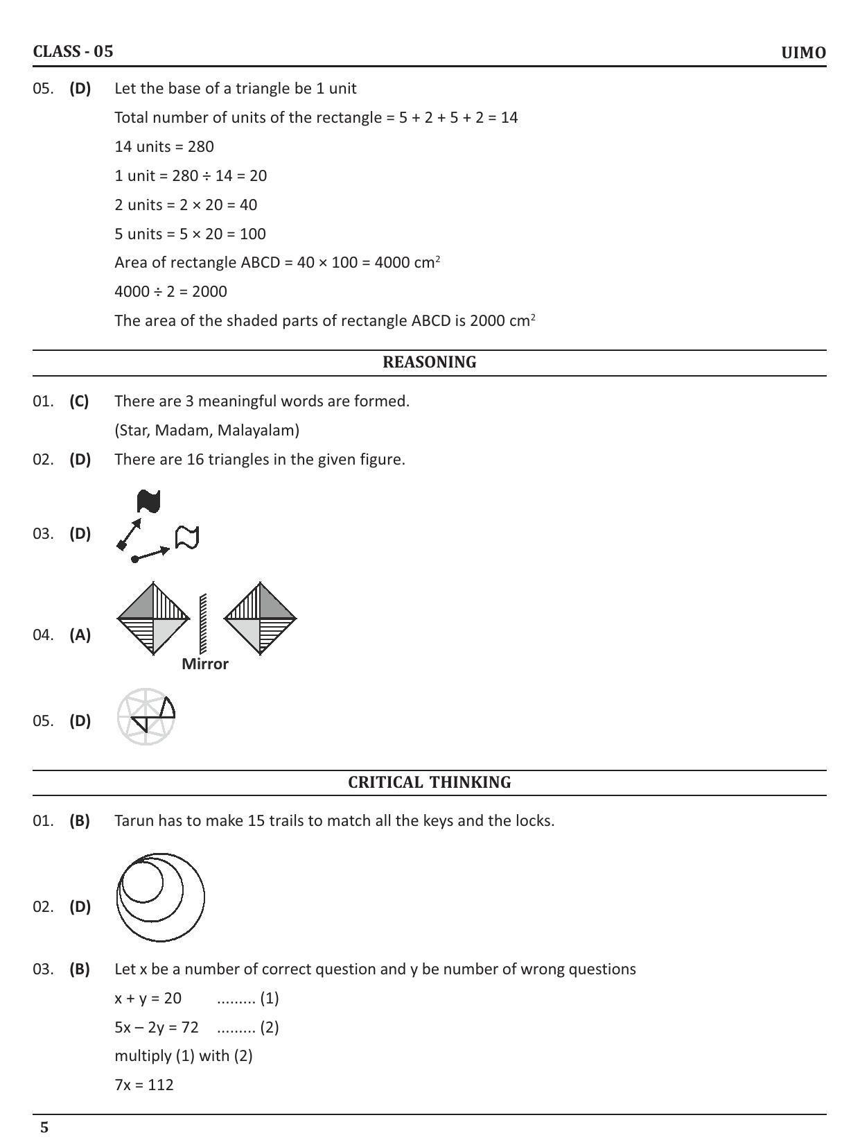 UIMO Class 5 2023 Sample Paper  - Page 5