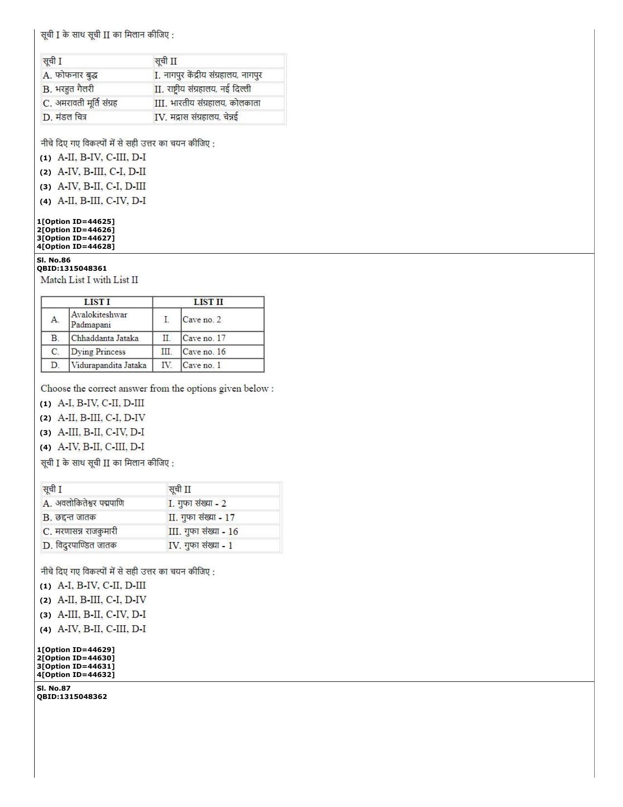 CUET (PG) 2022: PGQP-78 History of Art (11-09-2022) Question Paper - Page 34