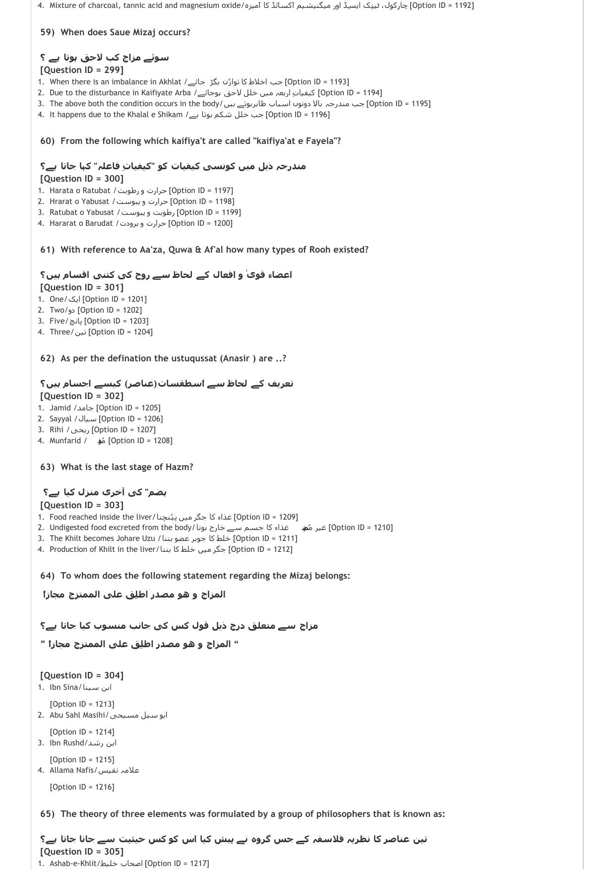 AIAPGET 2021 Unani Question Paper - Page 15