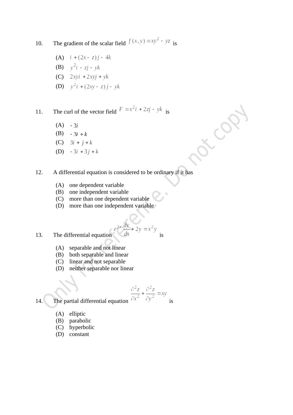 CUSAT CAT 2021 M.Voc Mobile Phone Applications Development Question Paper - Page 3