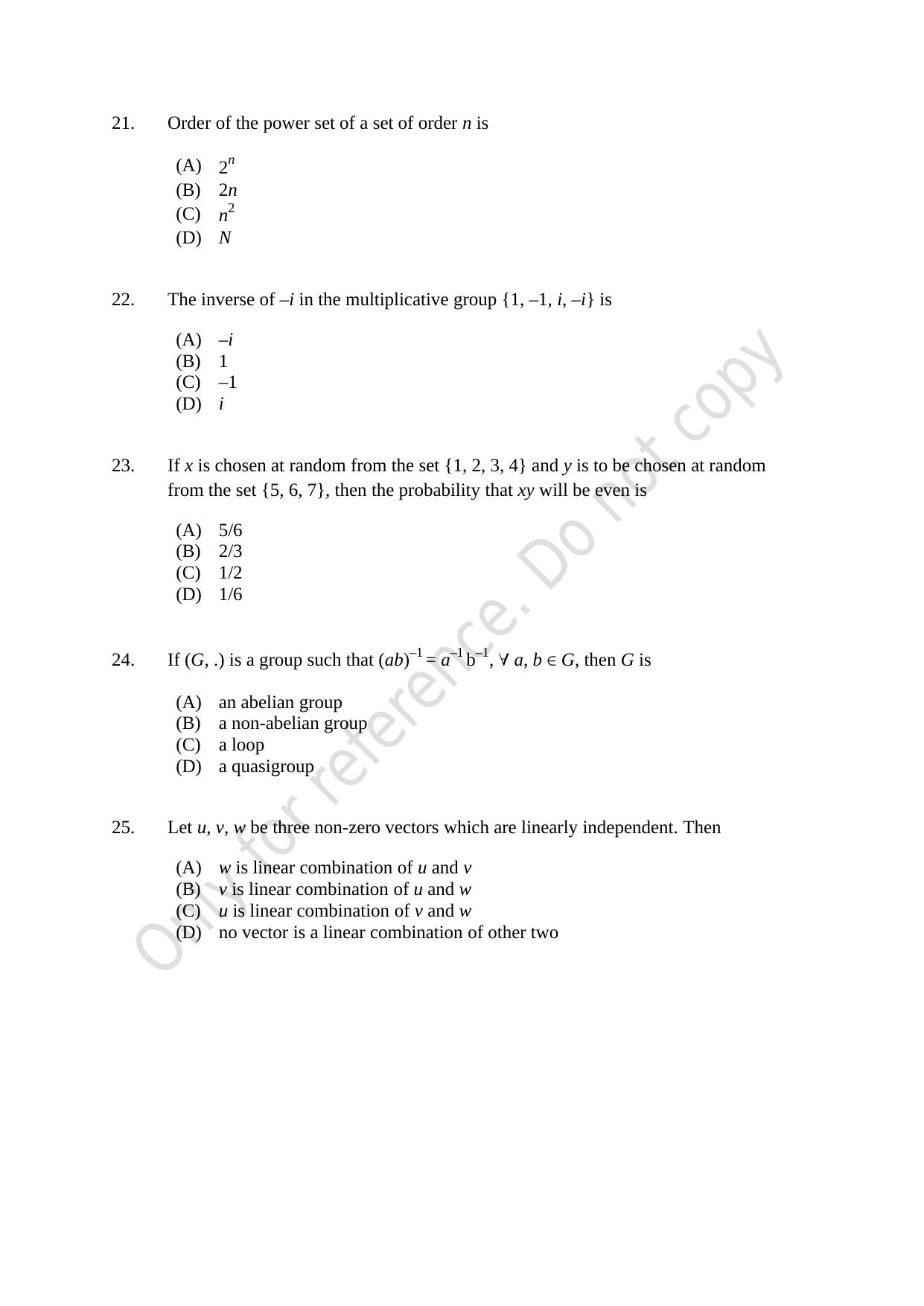 CUSAT CAT 2021 M.Voc Mobile Phone Applications Development Question Paper - Page 5